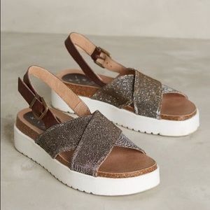 KMB Shimmered Diamantina Flatforms